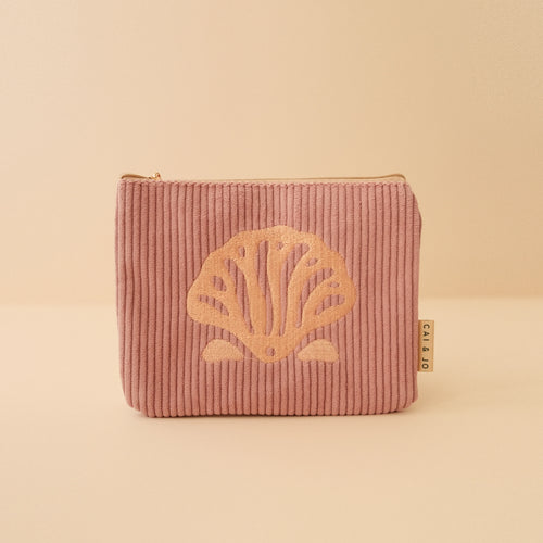 Dusty Pink Shell Pouch