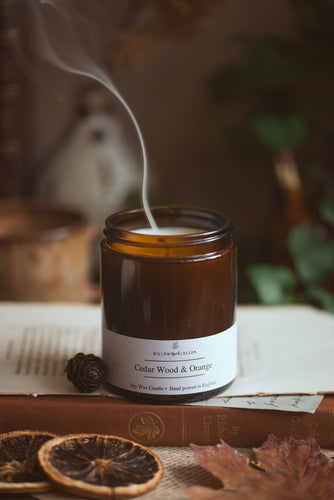 Cedar wood & Orange candle