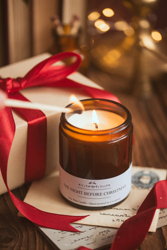 The night before Christmas candle