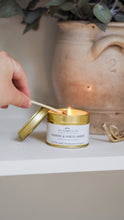 Load image into Gallery viewer, Botanical tin candle in your choice of scent