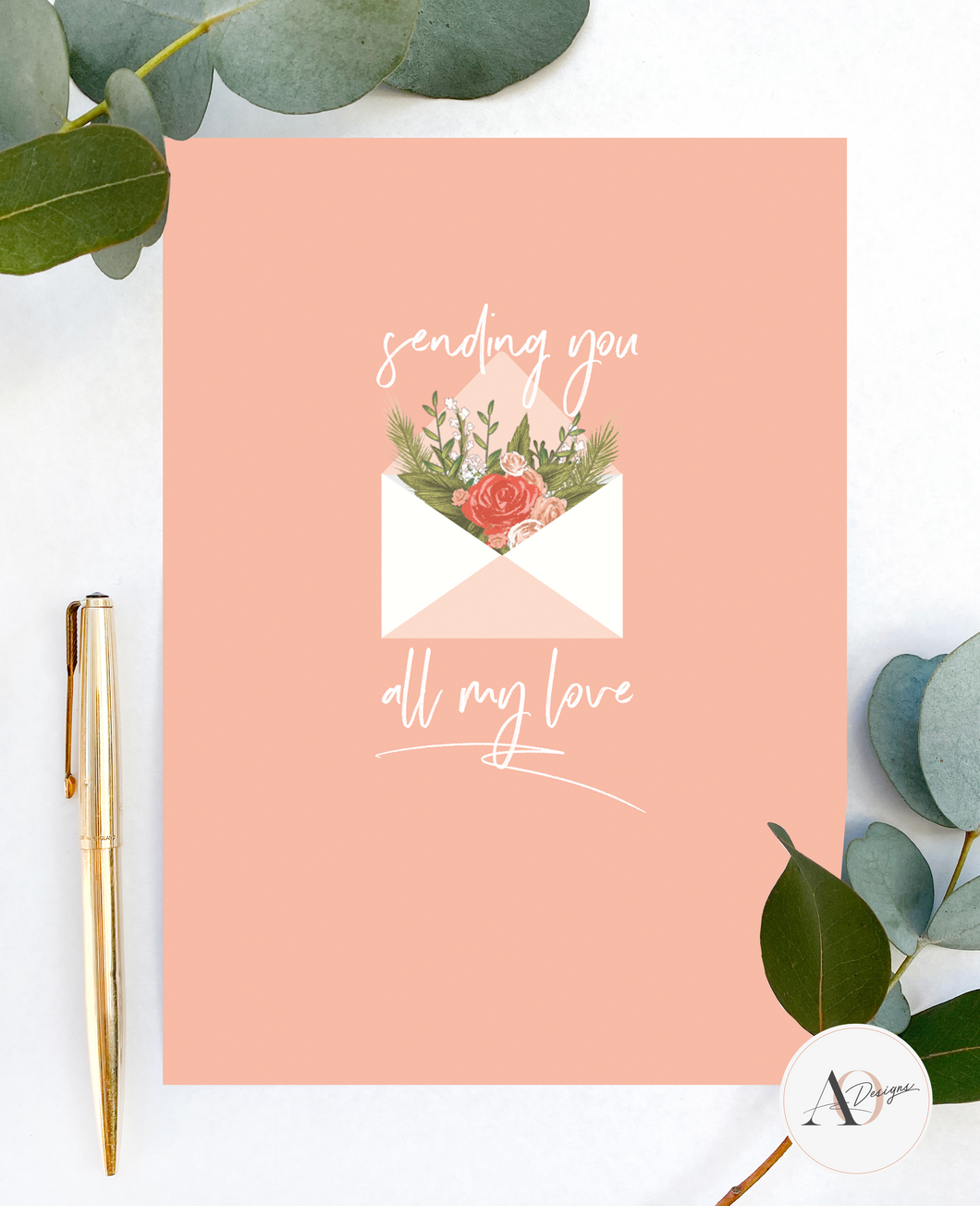 Sending you all my love Card